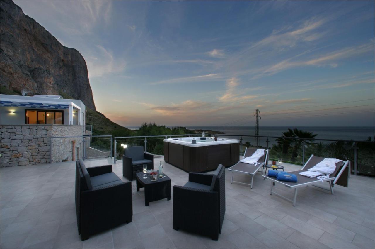 Villa Antonia - Vasca Idromassaggio Terrazza Vista Mare San Vito Lo Capo Exterior foto